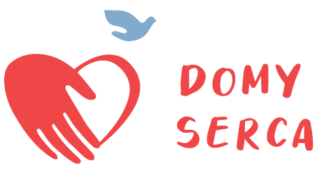 Grafika logo serce z dlonią